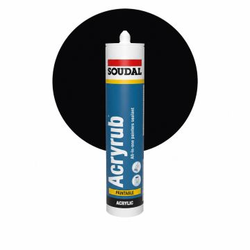 Soudal Acryrub Zwart Acrylaatkit 310ml