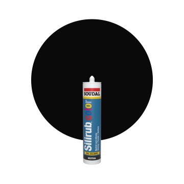 Soudal Silirub Color - RAL 9005 Gitzwart