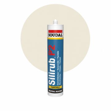 Soudal Silirub P2 RAL 9001 Crèmewit 310ml