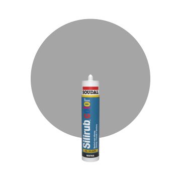 Soudal Silirub Color - RAL 9006 Blank aluminium