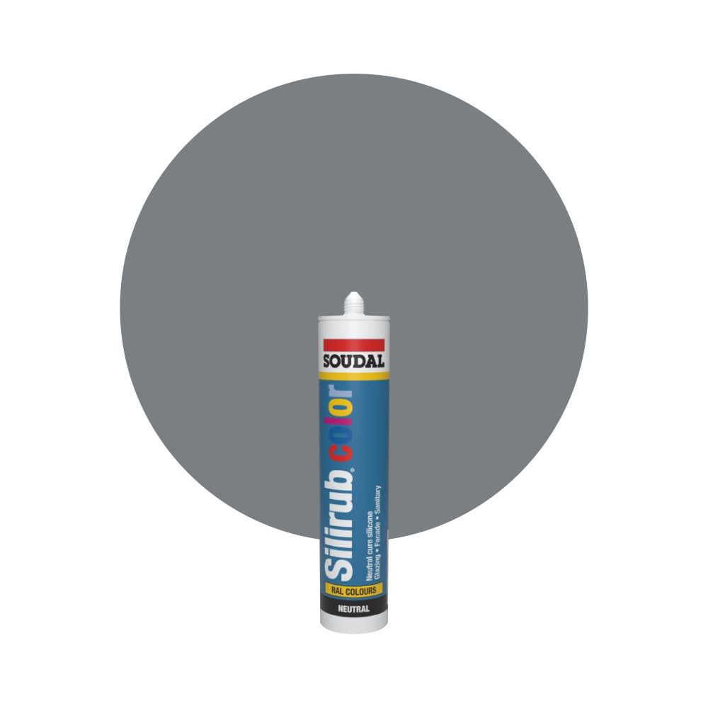 Soudal Silirub Color - RAL 7037 Stofgrijs main product photo