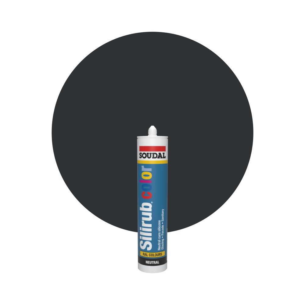 Soudal Silirub Color - RAL 7021 Zwartgrijs main product photo