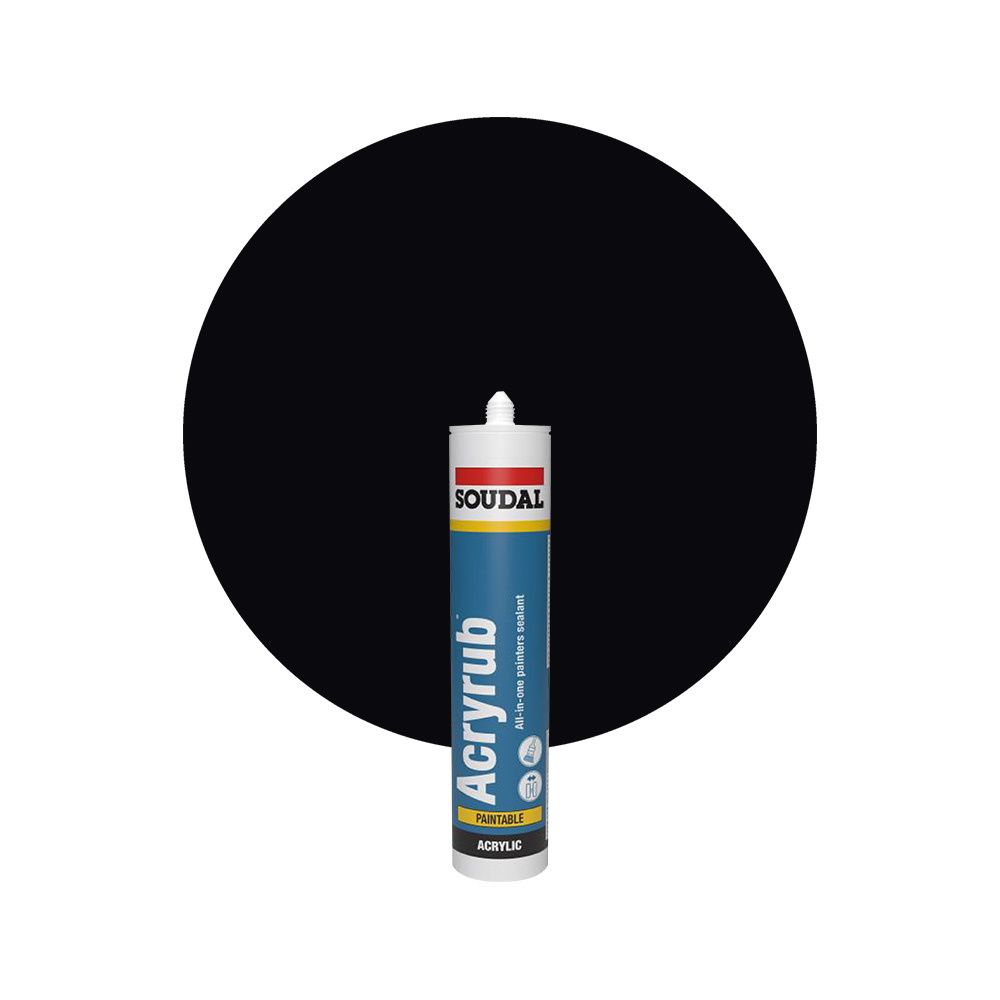 Soudal Acryrub - Zwart main product photo