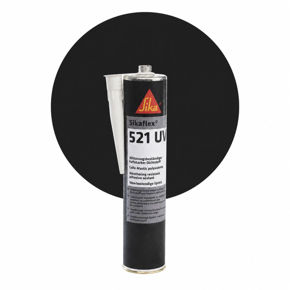 Sikaflex 521 UV - Zwart, 300 ml main product photo