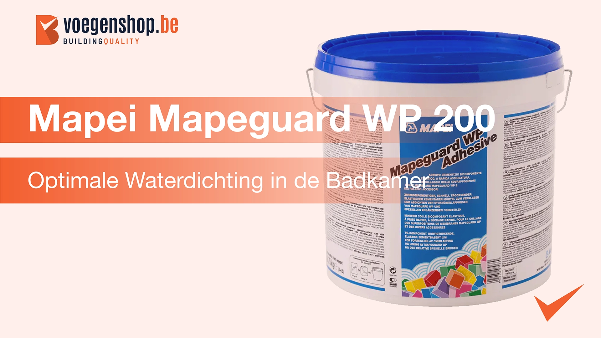 Optimale waterdichting in de badkamer met Mapei Mapeguard WP 200 systeem