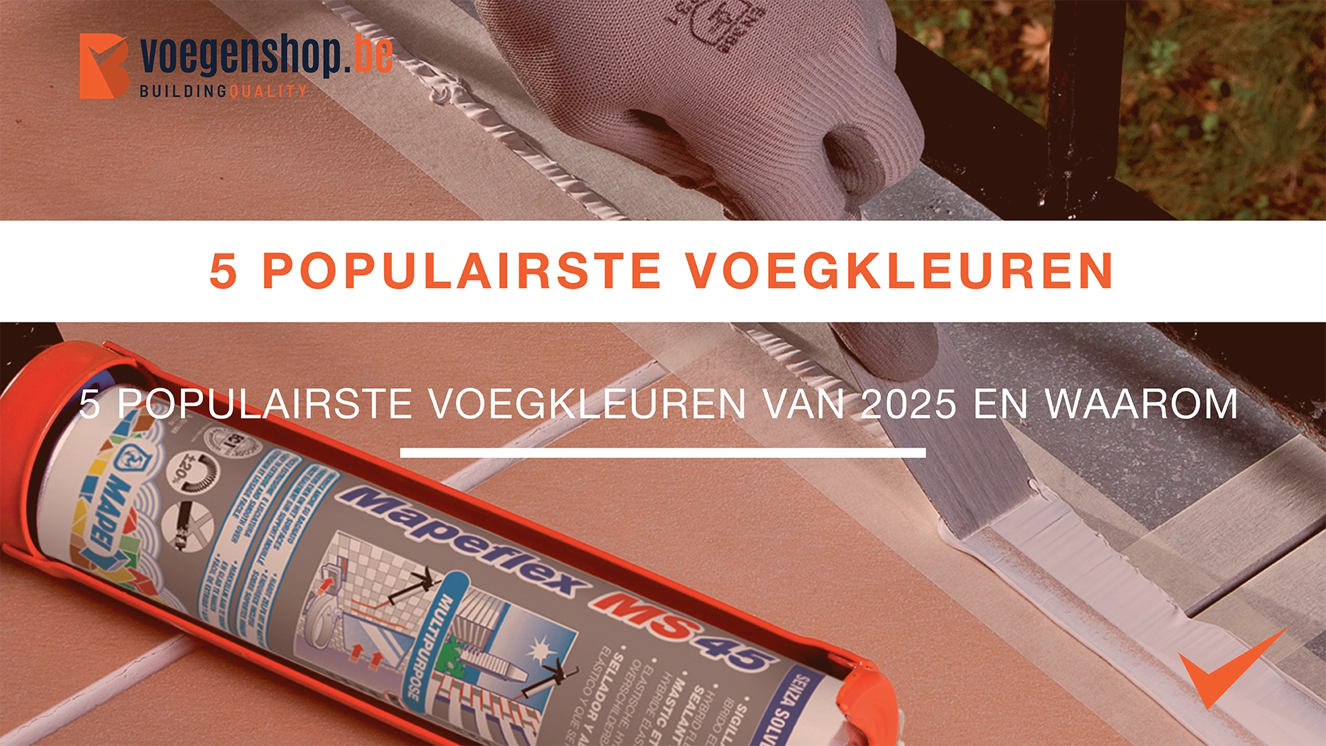 Voegkleuren van Mapei op balkon